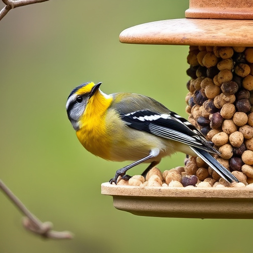 Multiple birds perched on suet feeder