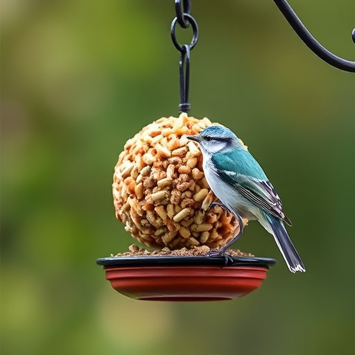 Multiple birds perched on suet feeder