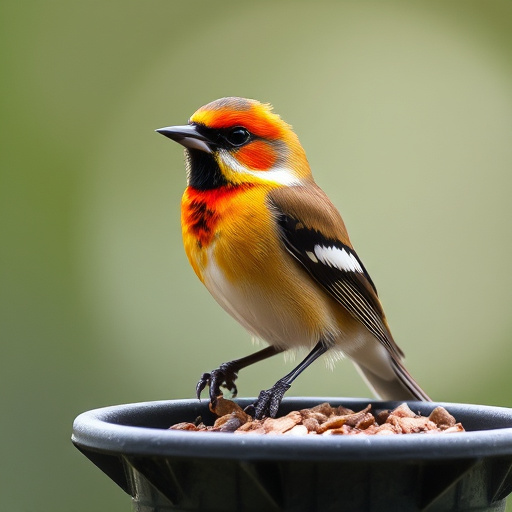 Multiple birds perched on suet feeder