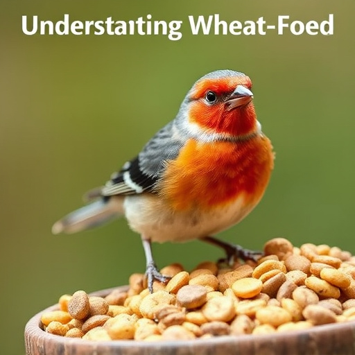 Natural bird food excluding wheat grains