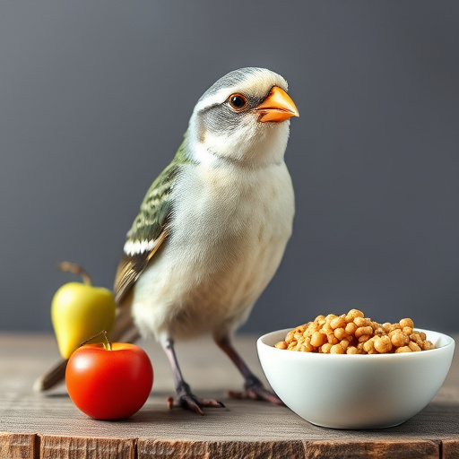 Natural bird food excluding wheat grains
