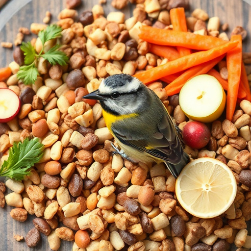 Natural bird food mix with sunflower hearts