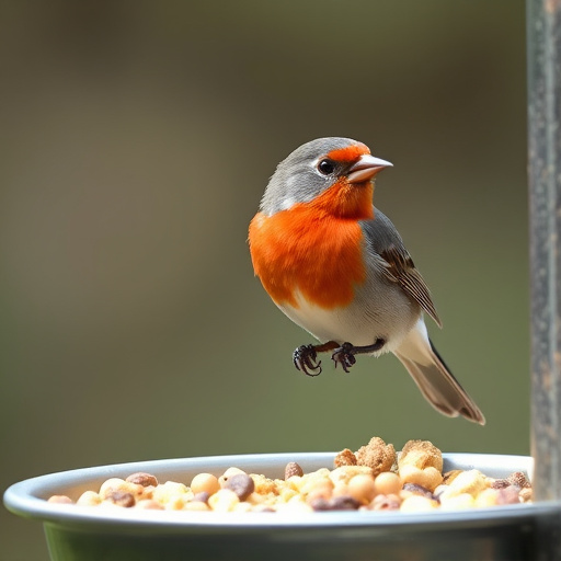 Natural seed mix for mess-free feeding