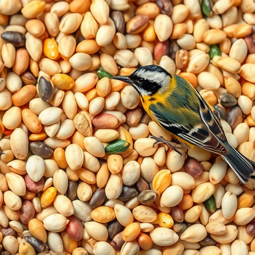 Niger seed in a plastic scoop