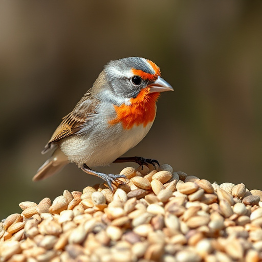 Nut and seed mix for wild birds