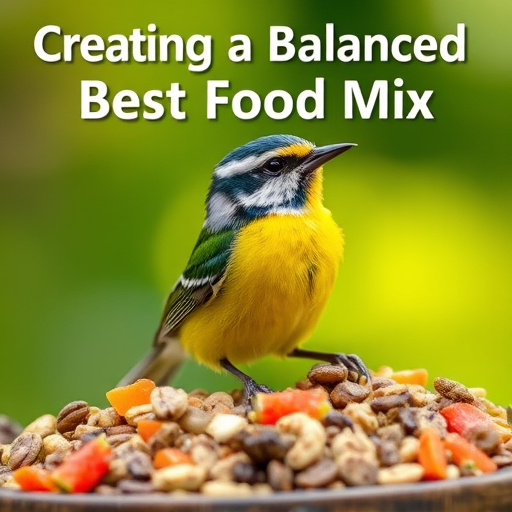 Nut and seed mix for wild birds