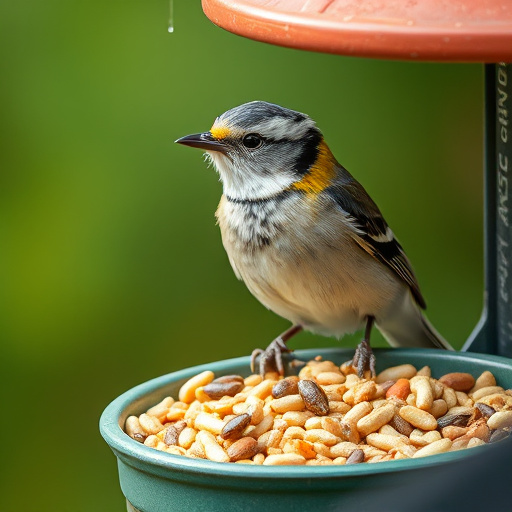 Outdoor display of bird seed deals