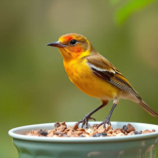 Outdoor display of bird seed deals