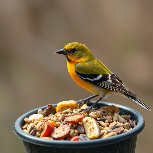 Outdoor display of bird seed deals