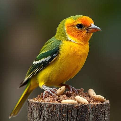 Outdoor display of bird seed deals