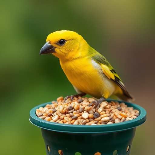 Outdoor display of bird seed deals