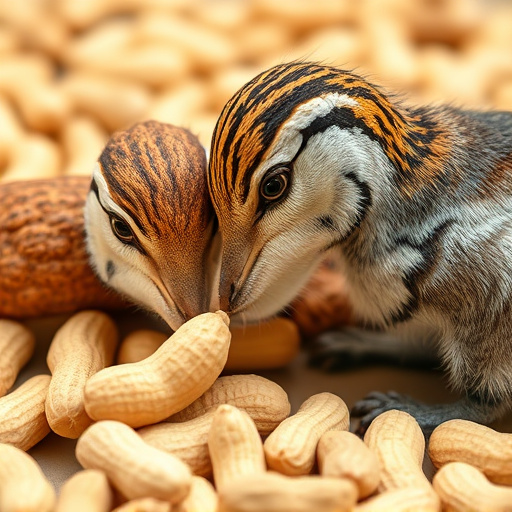 Outdoor scene with feeders and peanuts