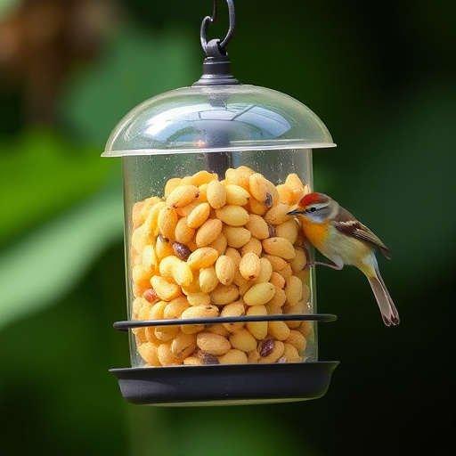 Outdoor storage of bird seed bags