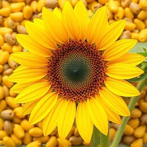 Outdoor storage of sunflower heart sacks