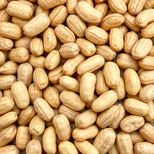 Packaged peanuts with clear label