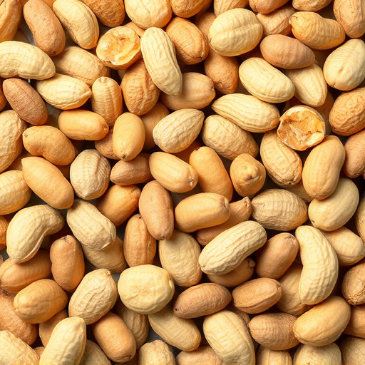 Packaged peanuts with clear label