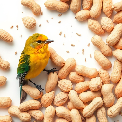 Packaged peanuts with clear label