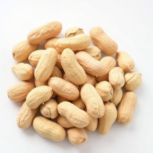 Packaged peanuts with clear label