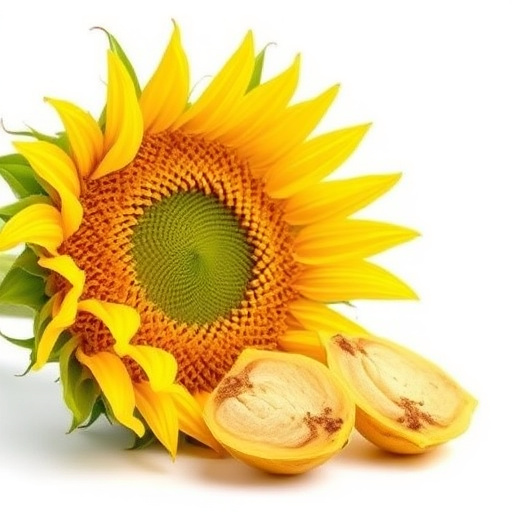 Packaged sunflower hearts with label visible