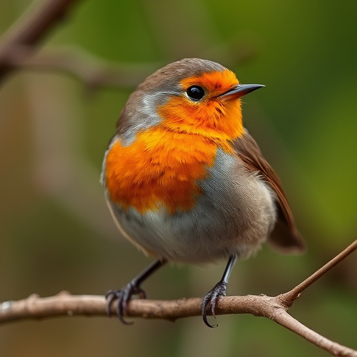 Pair of robins during breeding season