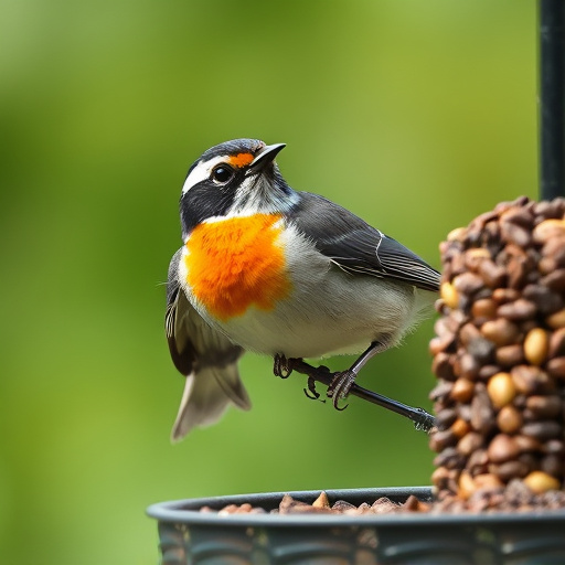 Peanuts in mesh bird feeder bag