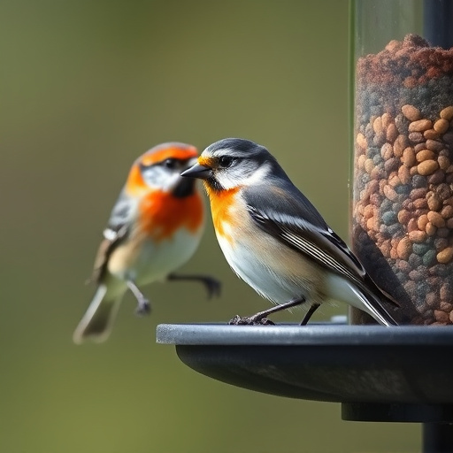 Peanuts in mesh bird feeder bag