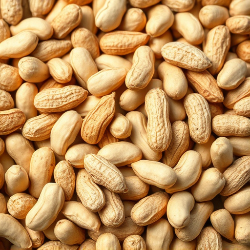 Peanuts scattered on garden feeding tray