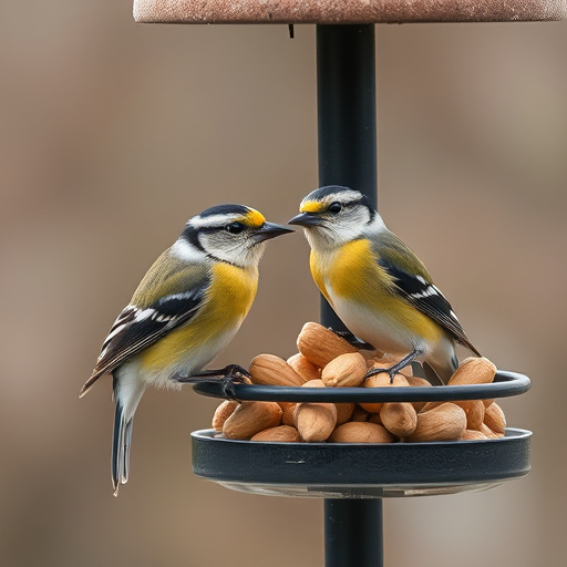 Peanuts spilling from open seed bag