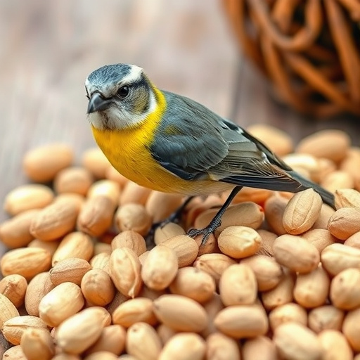 Peanuts spilling from open storage container