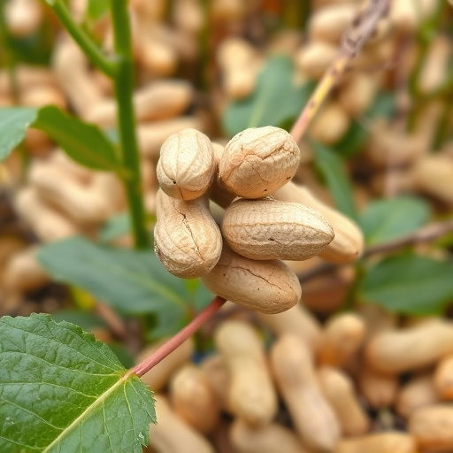 Peanuts spilling from open storage container