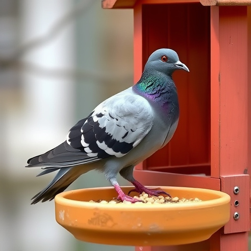 Pigeon unable to access seed tray