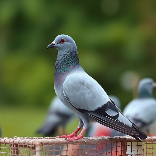 Pigeons excluded by clever feeder design