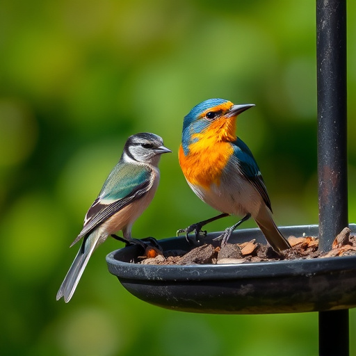 Pigeons excluded by clever feeder design