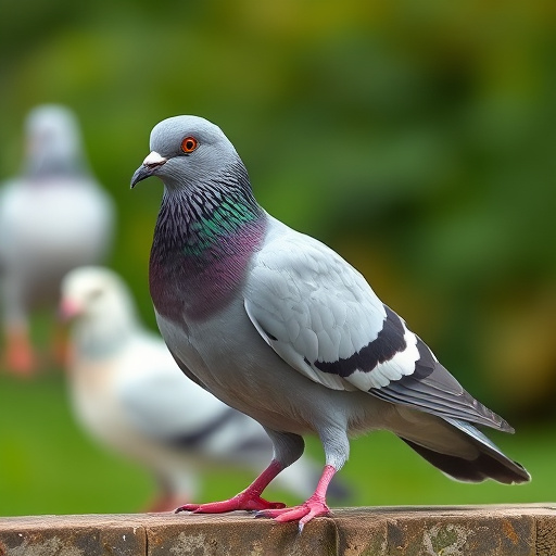 Pigeons excluded by clever feeder design