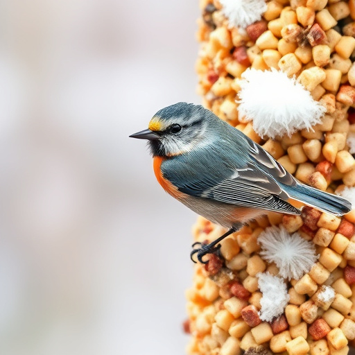Piles of suet pellets for winter