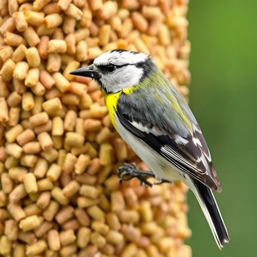 Piles of suet pellets for winter