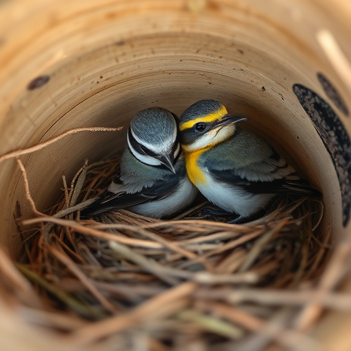 Quiet bird box after breeding season