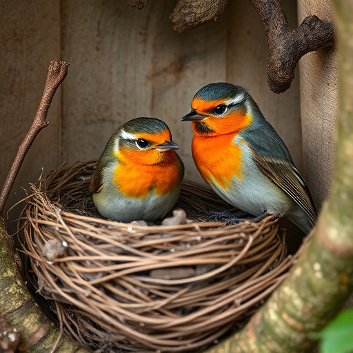 Quiet bird box after breeding season