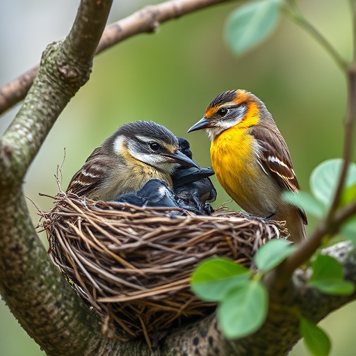 Quiet bird box after breeding season