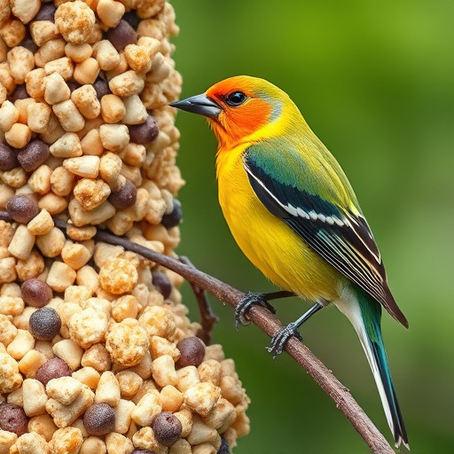 Ready-to-use suet pellets for birds