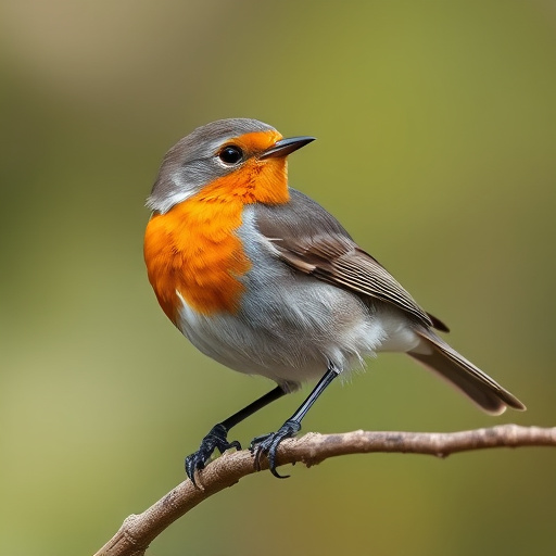 Robin enjoying insect-rich seed mix