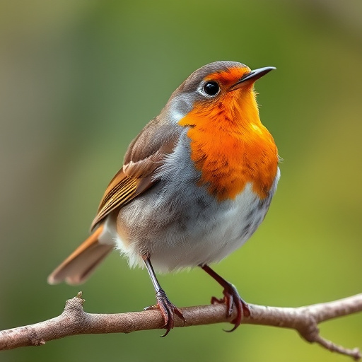 Robin enjoying insect-rich seed mix