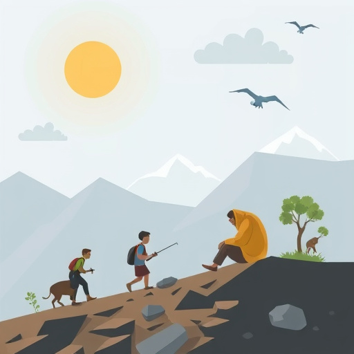 Robin feeding chick in spring nest