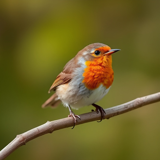 Robin feeding on sunflower hearts