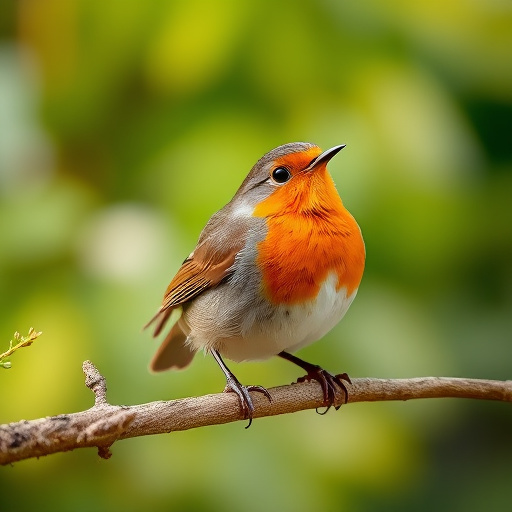 Robin feeding on sunflower hearts