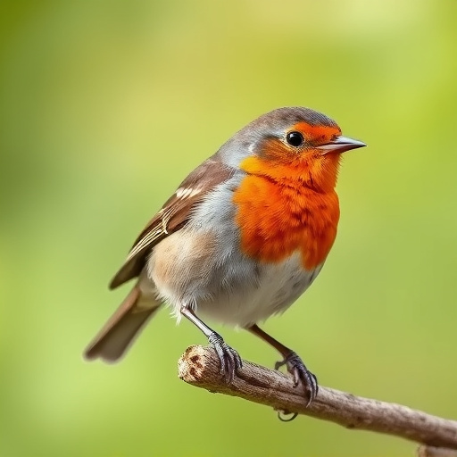 Robin feeding on sunflower hearts