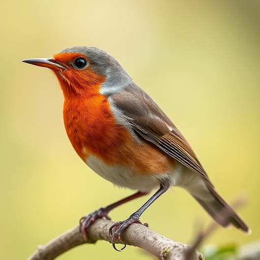 Robins feeding on high-energy seed mix