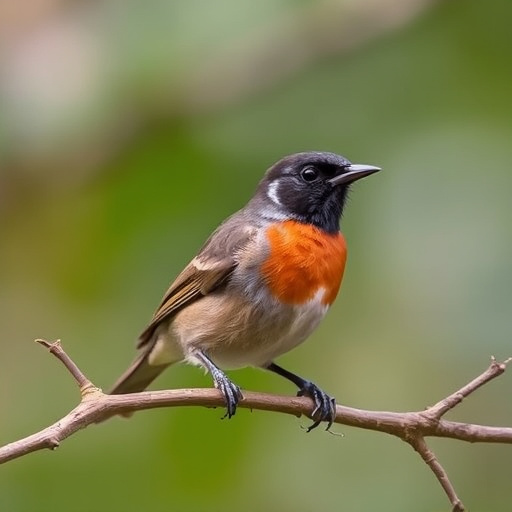 Robins feeding on high-energy seed mix