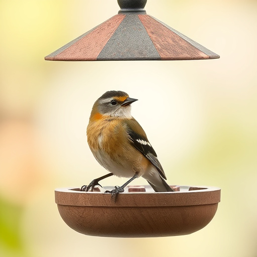 Robins feeding on no-mess seed