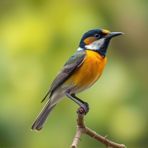Rustic bird table swaying gently